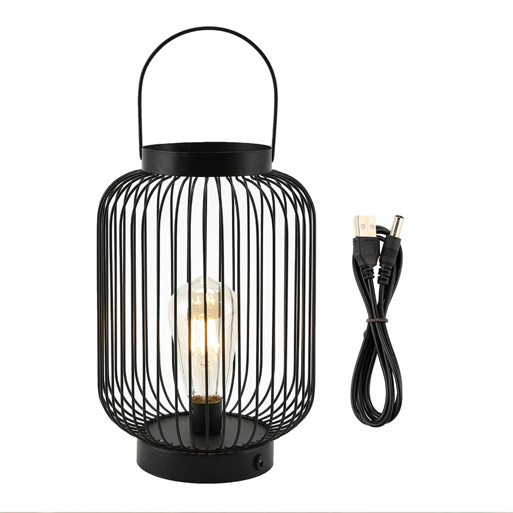 11''High Battery Powered Hanging Lamp (Cylinder)
