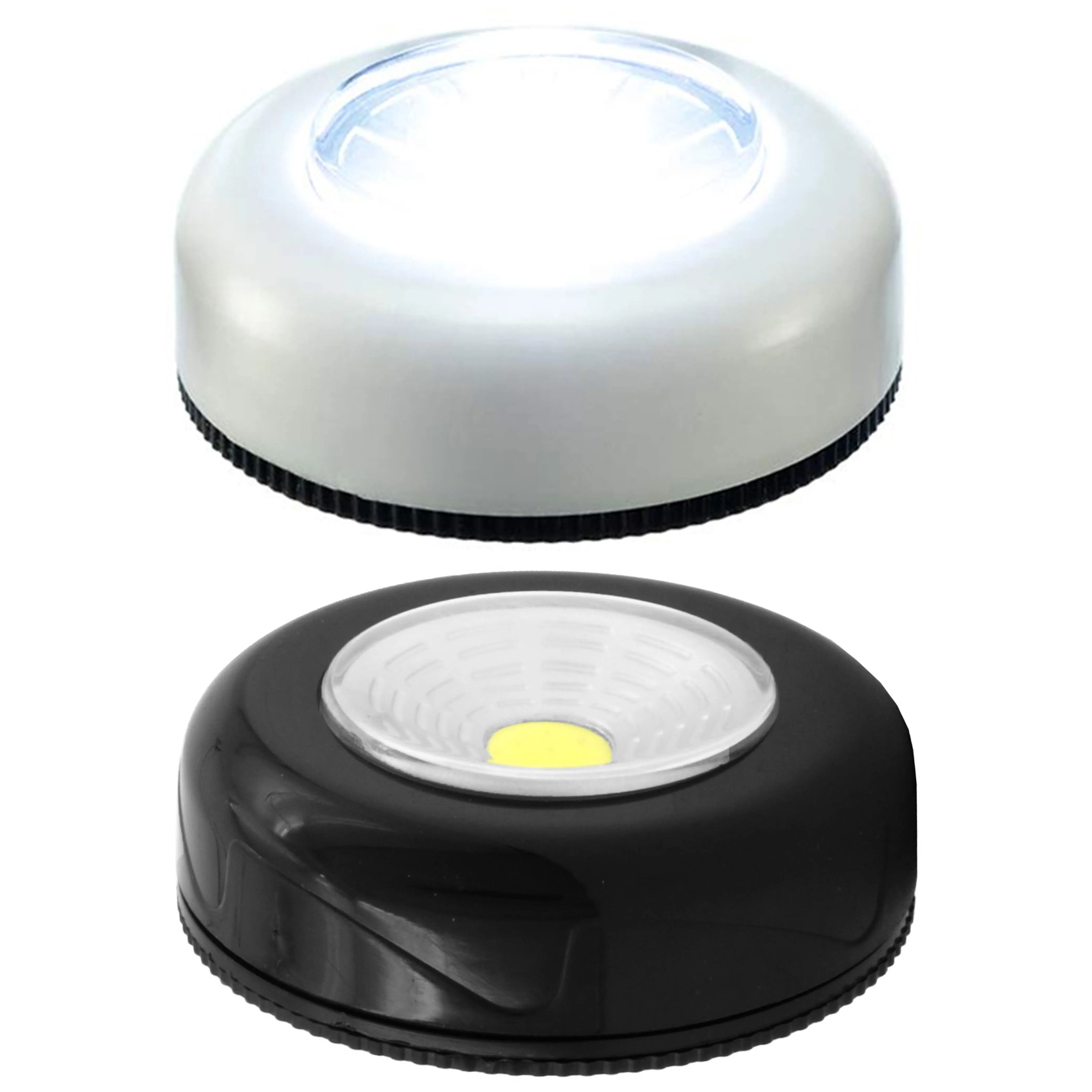 2 COB LED Tap Night Light Push Stick On Wall Wireless Cordless Battery Operated