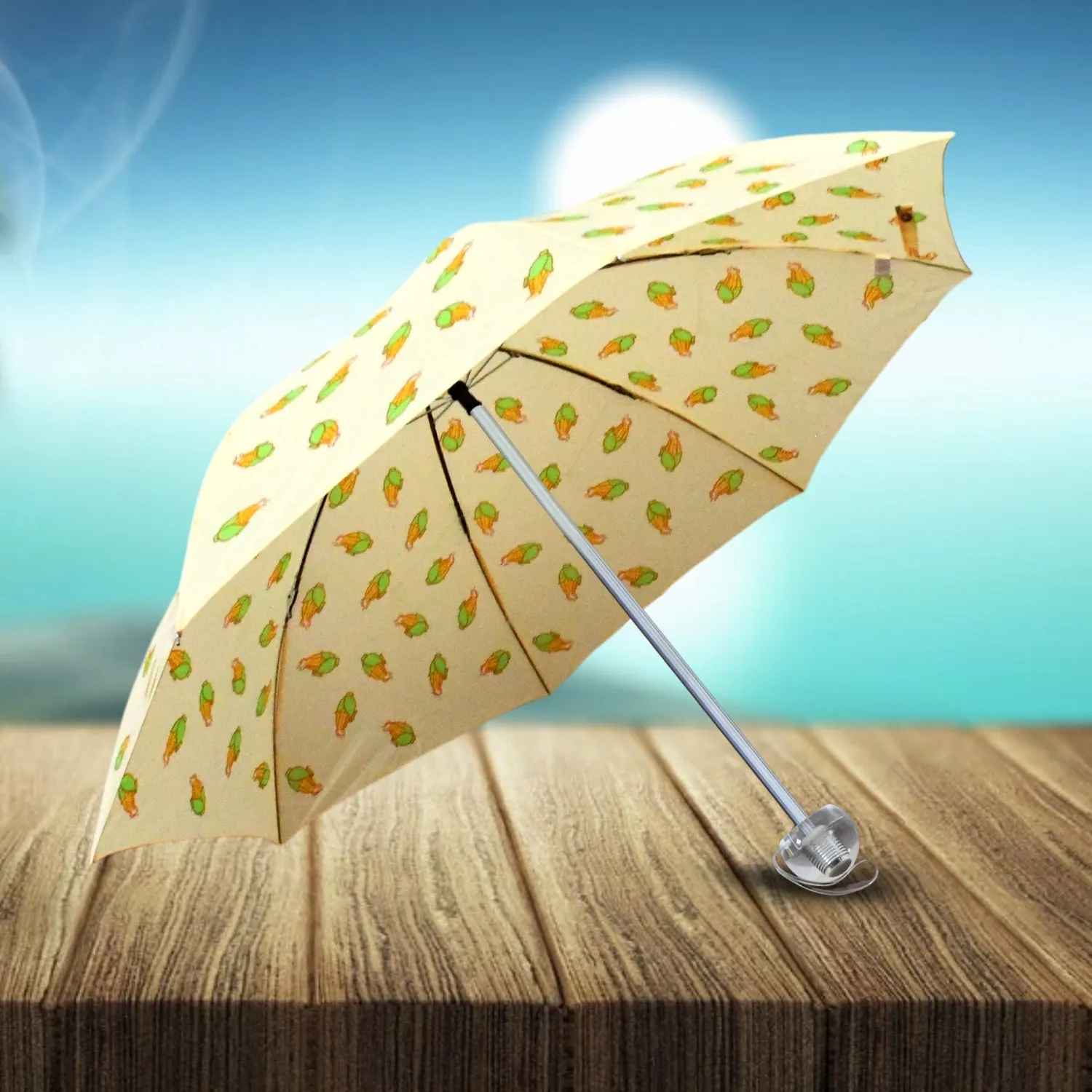 2 Fold Sun Protective Solid Foldable Outdoor Umbrella,Portable Sun,UV Protection LightweightRain UmbrellaFor Girls, Women, Men, Boys (1 pc)