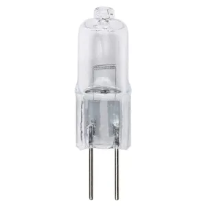 35 Watt T3 JC Halogen Xenon Low Voltage Clear G4 Base, 12 Volt, Card (2-Pack)