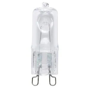 35 Watt T4 JCD Halogen Clear G9 Base, 120 Volt, Card