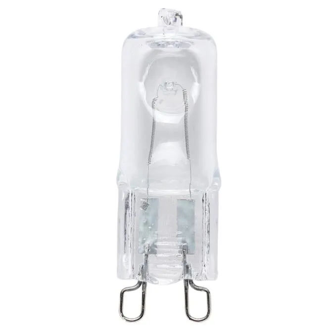 35 Watt T4 JCD Halogen Clear G9 Base, 120 Volt, Card