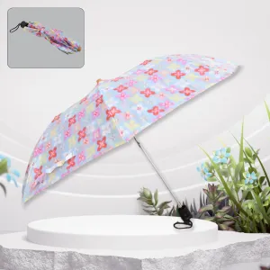 8569 2 Fold Sun Protective Solid Foldable Outdoor Umbrella,Portable Sun,UV Protection LightweightRain Umbrella With Umbrella CaseFor Girls, Women, Men, Boys