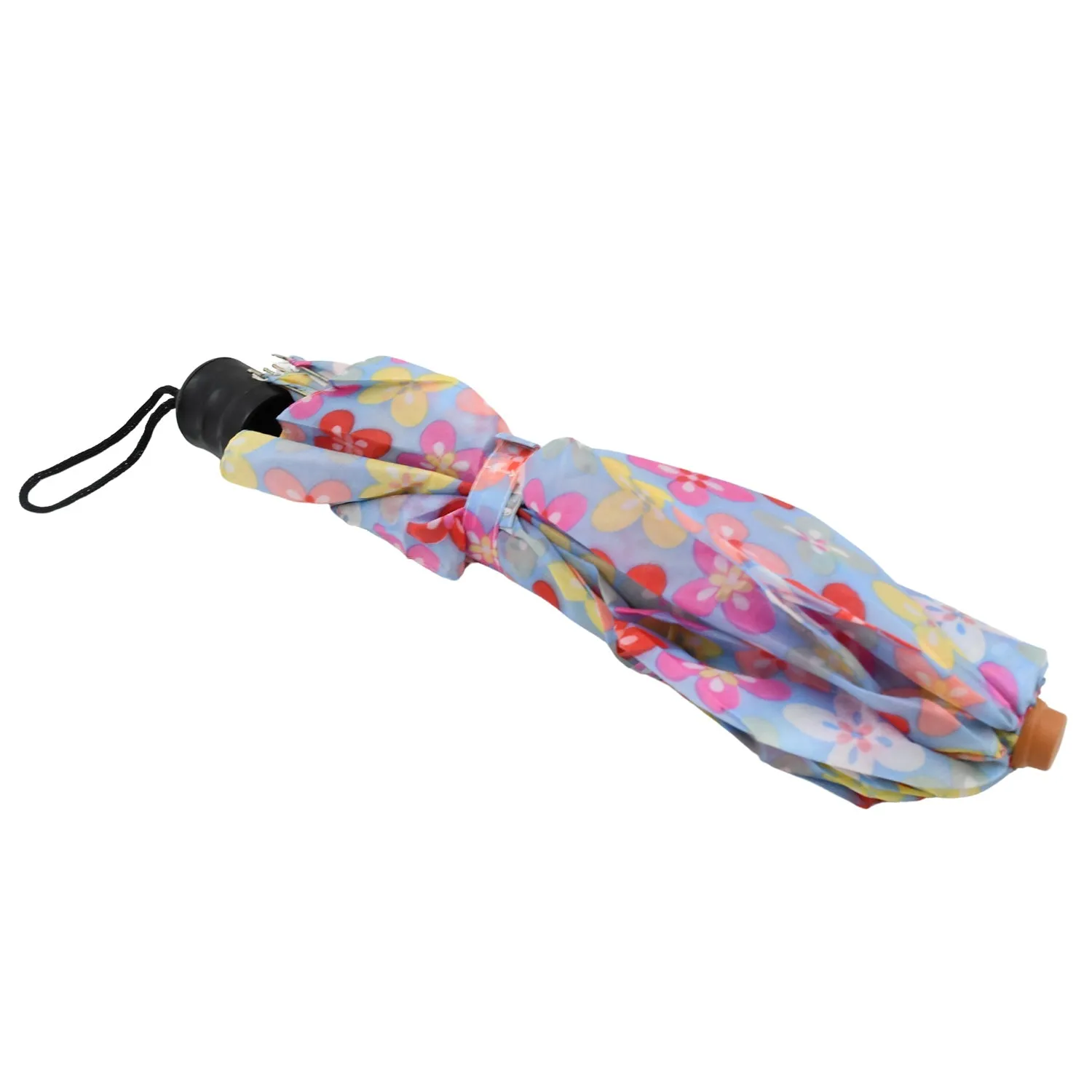8569 2 Fold Sun Protective Solid Foldable Outdoor Umbrella,Portable Sun,UV Protection LightweightRain Umbrella With Umbrella CaseFor Girls, Women, Men, Boys