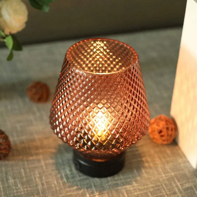 8.5"H Battery Operated Table Lamp