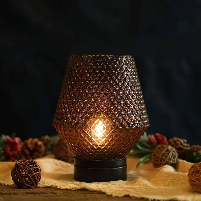8.5"H Battery Operated Table Lamp