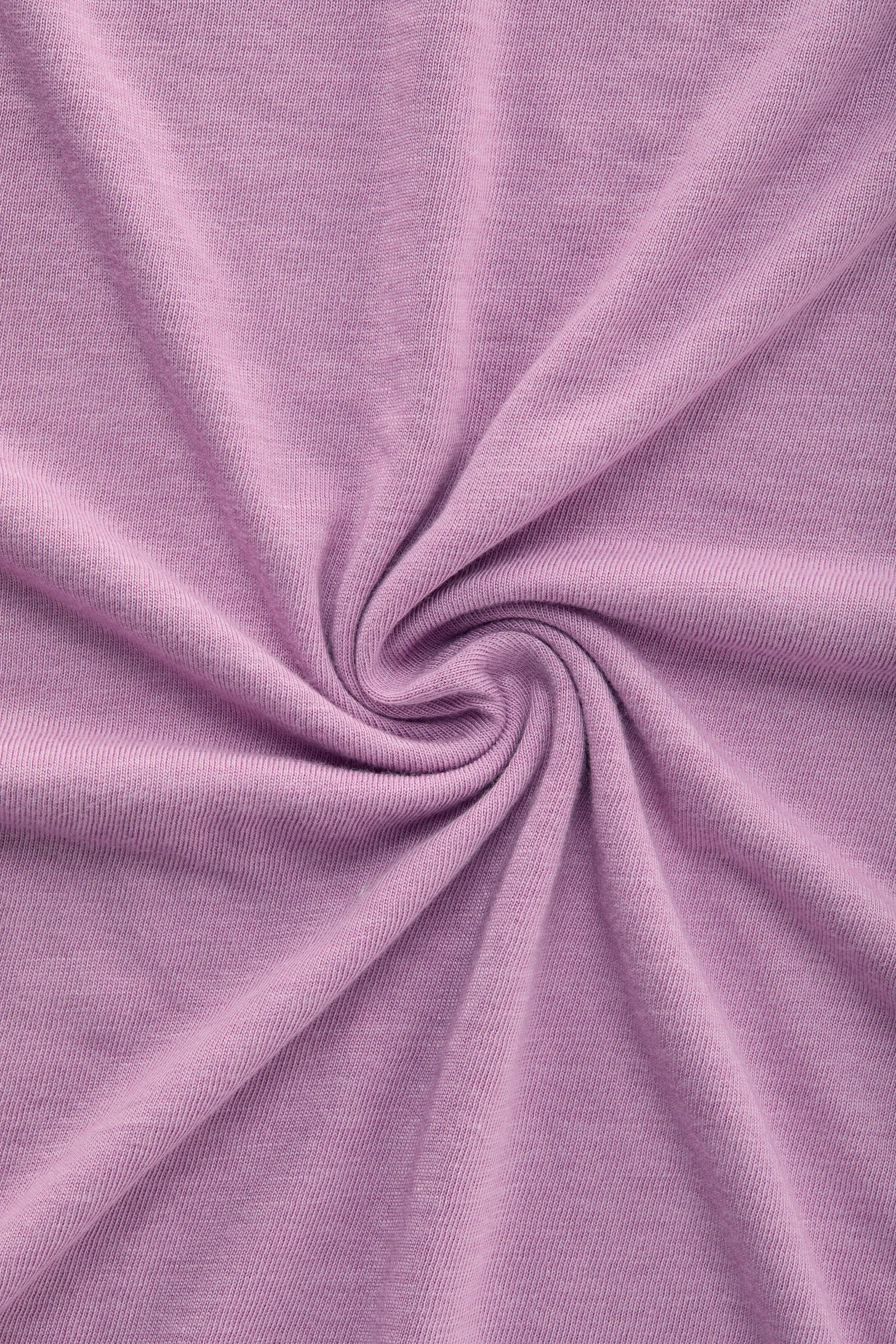 Bamboo Sorona Crew Neck Nero Dusty Lavender