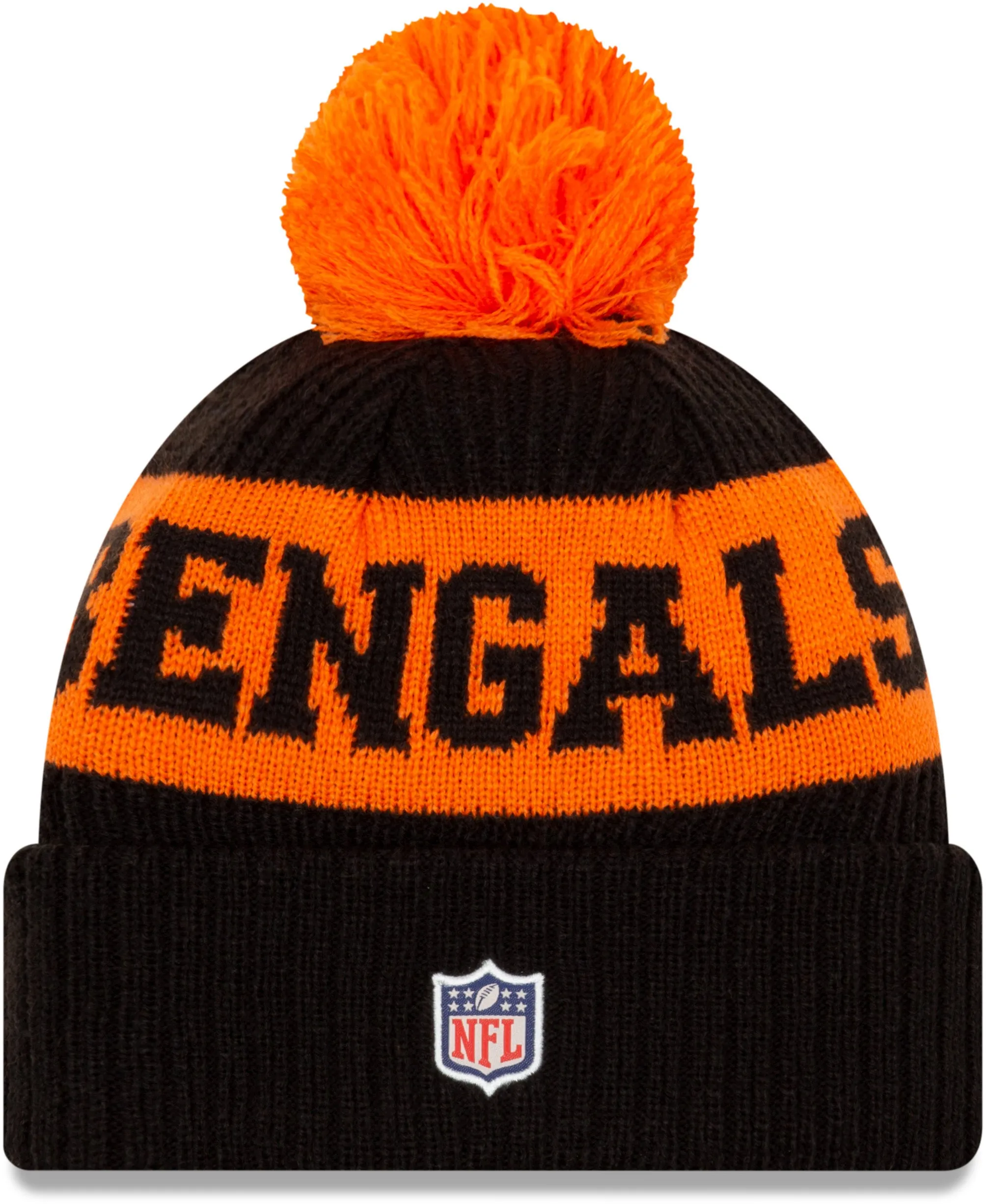 Cinncinati Bengals New Era NFL On Field 2020 Sport Knit Bobble Hat