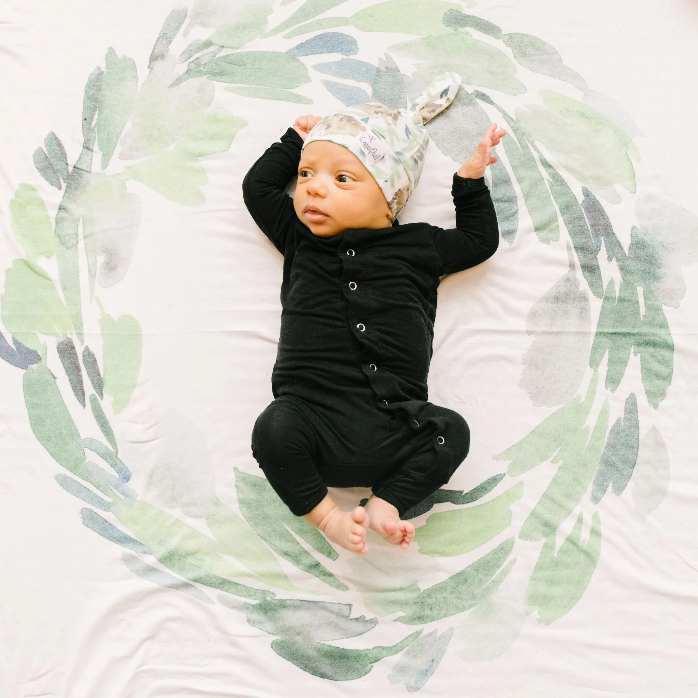 Copper Pearl Knit Swaddle Blanket | Bear Milestone