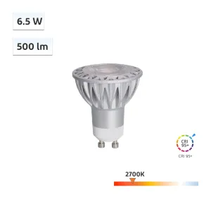 CRI-MAX CRI 95  GU10 6.5W LED Spotlight 2700K - 6pcs