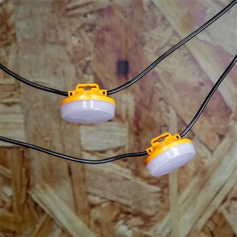 DuraDrive Led Daisy Chain String Lights 10 Lamps 100FT 5000K 10W*10