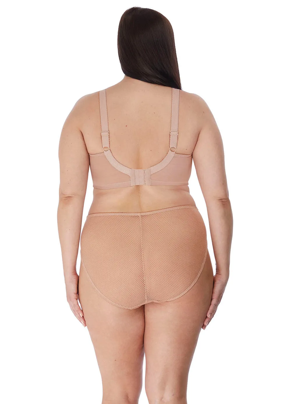 Elomi Charley Moulded Spacer Seamless Underwire Bra (Fawn   Black)
