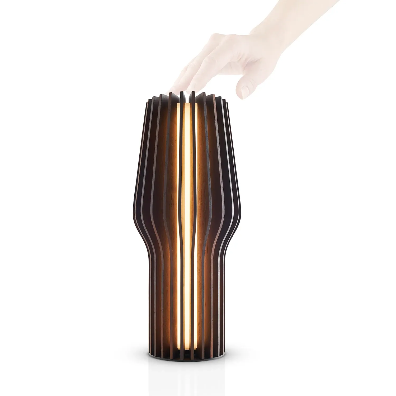 eva solo | radiant portable table lamp | smoked oak