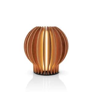 eva solo | radiant round portable table lamp | oak - DC