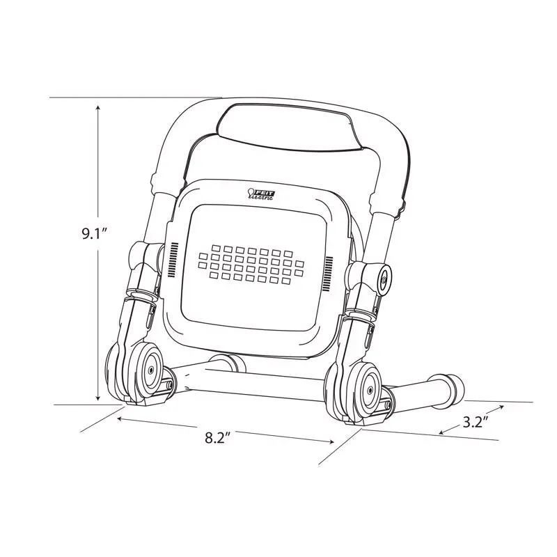 Feit Pro Series 2000 lm LED Corded Stand (H or Scissor) Work Light