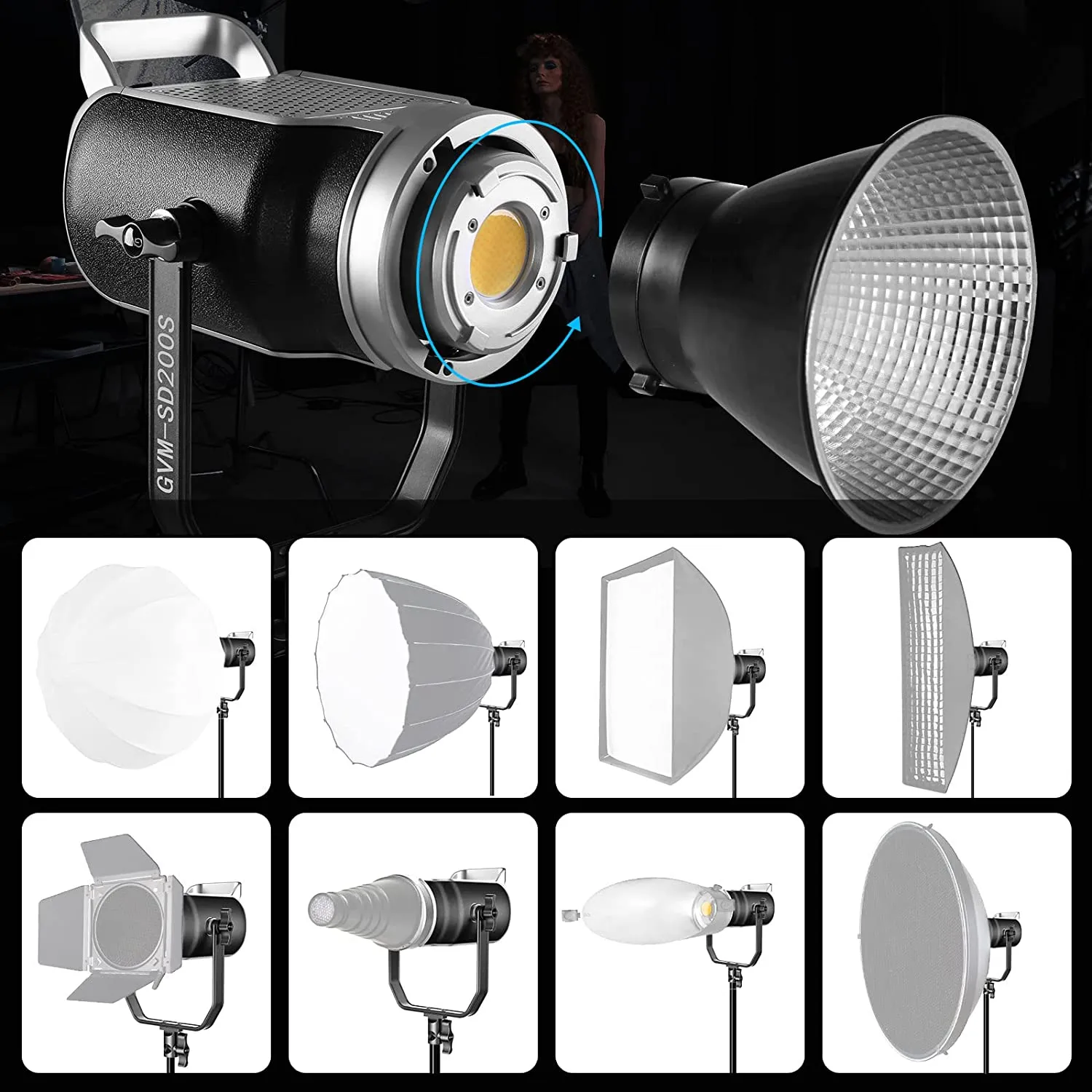 GVM SD200S 200W LED Video Light