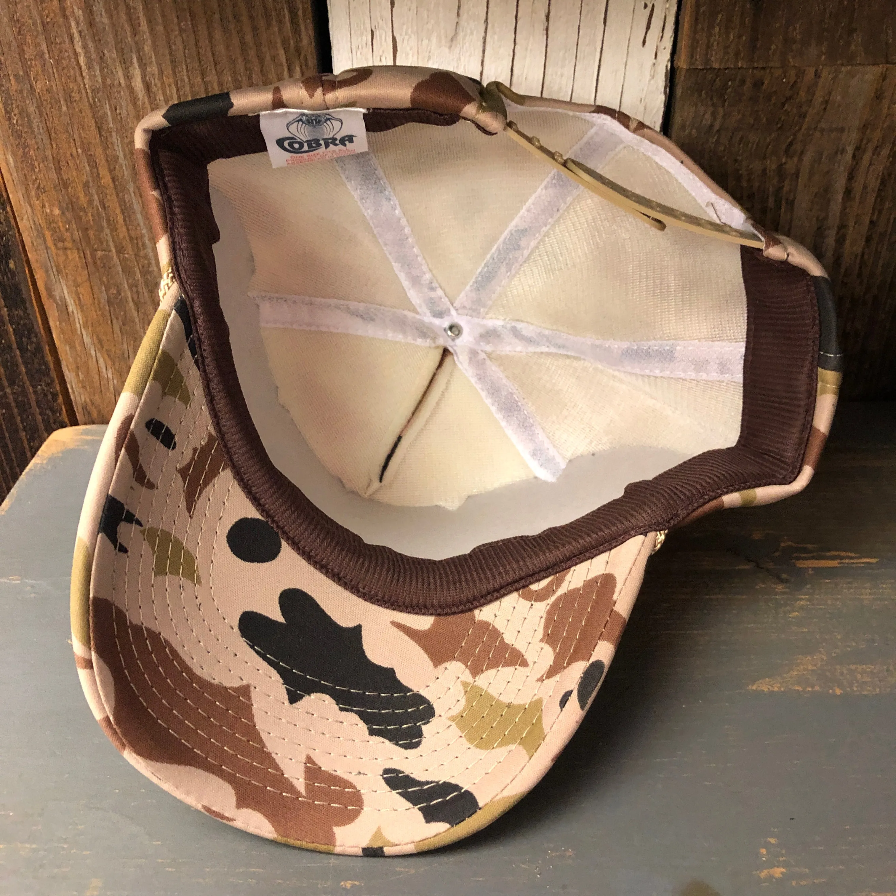 Hermosa Beach LIFEGUARD TOWER Camo Winter All Foam Cap Hat - Sand Camo Full