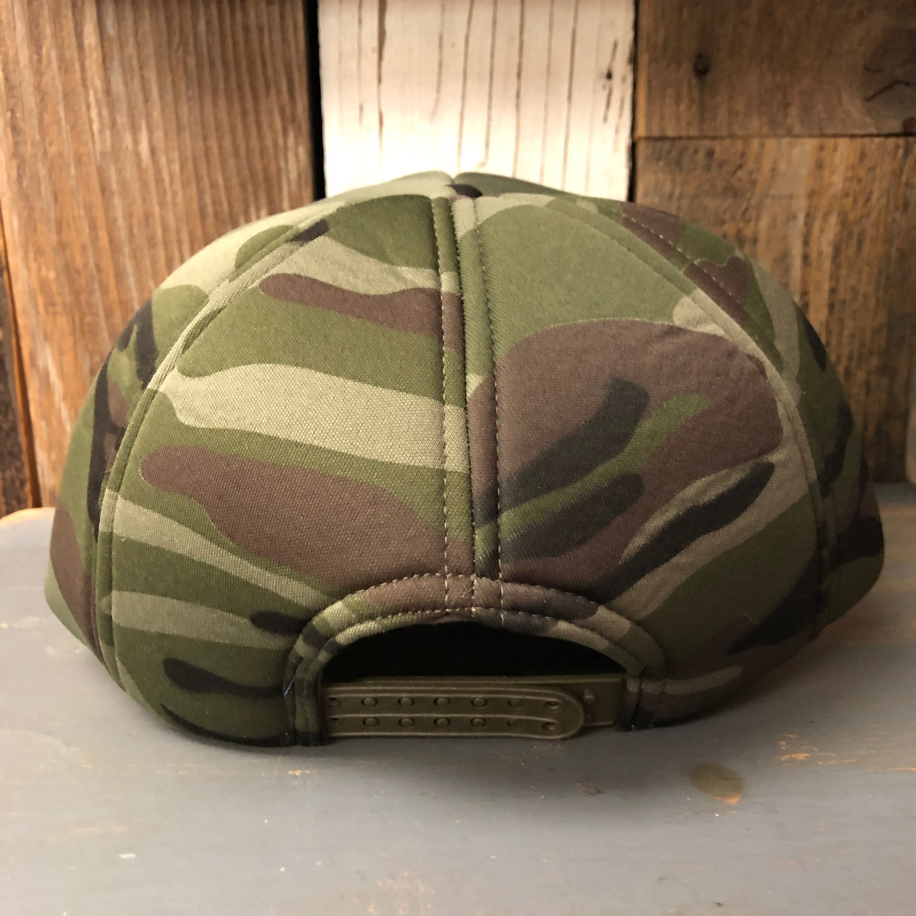 Hermosa Beach SHOREFRONT Camo Winter All Foam Cap Hat - Forest Camo/Olive