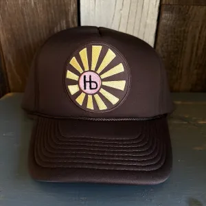 Hermosa Beach SUNBEAMS Winter All Foam Cap Hat - Brown