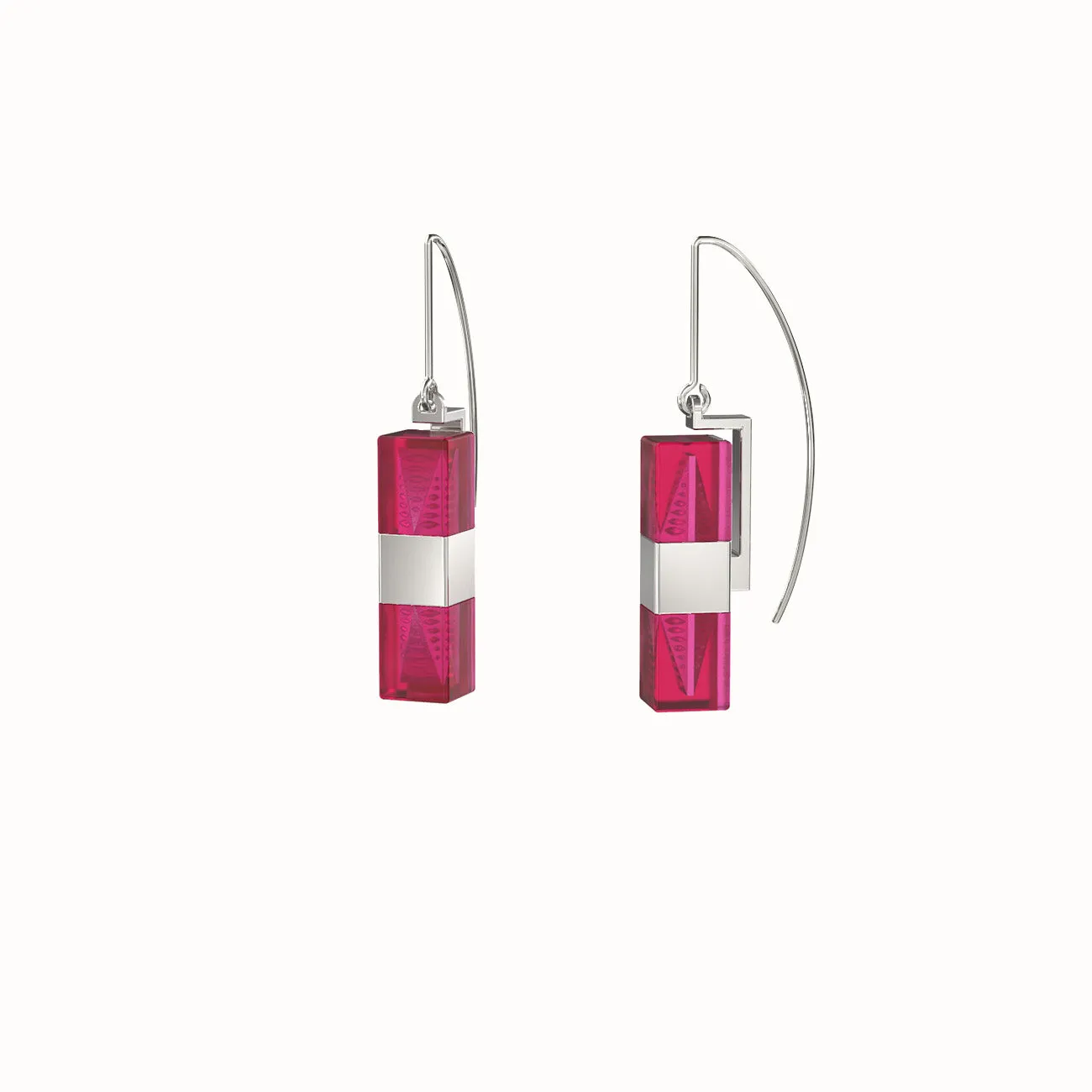 Hoi An Earrings - Dragonfruit Pink