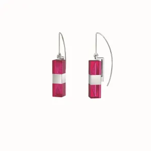 Hoi An Earrings - Dragonfruit Pink