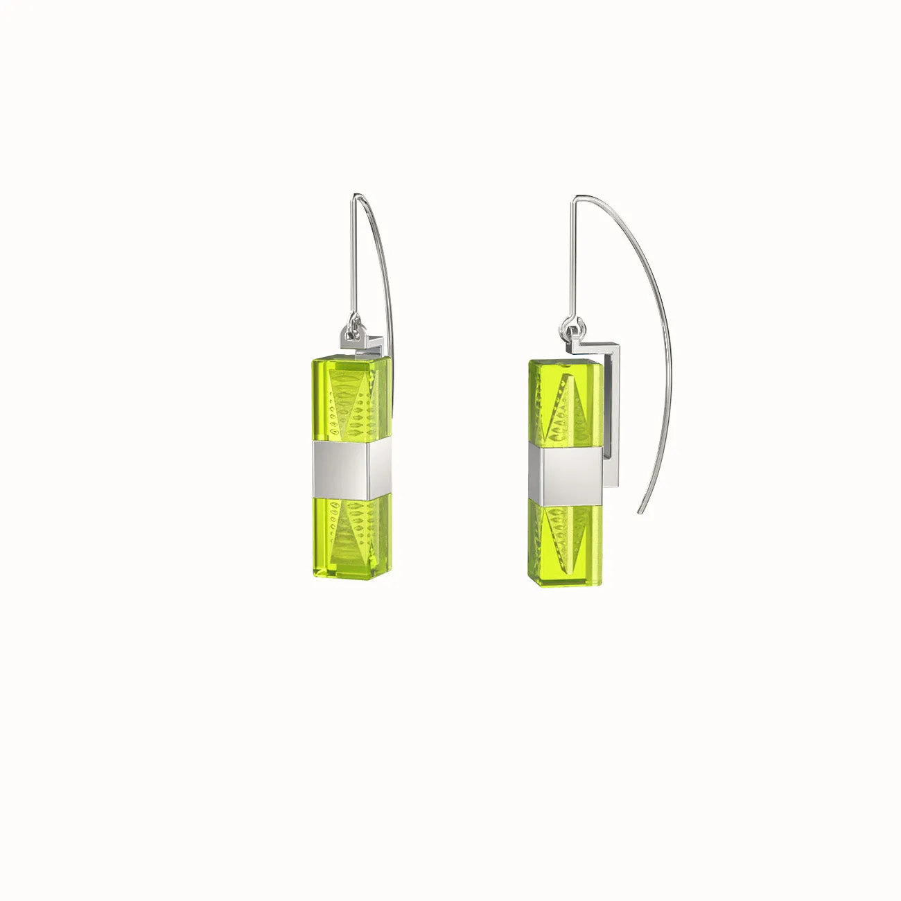 Hoi An Earrings - Lime Green