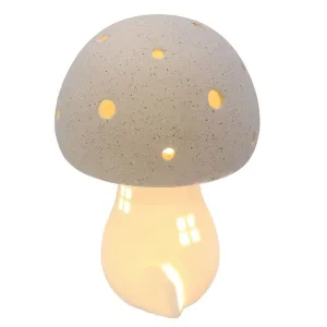 Joe Davies 17cm Mushroom Glow LED House Grey