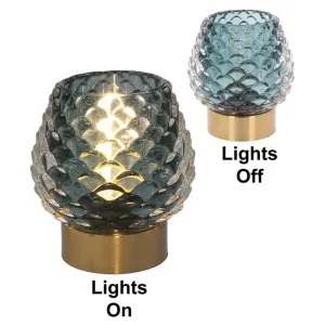 Joe Davies Luxe LED Lamp Pine Cone Blue