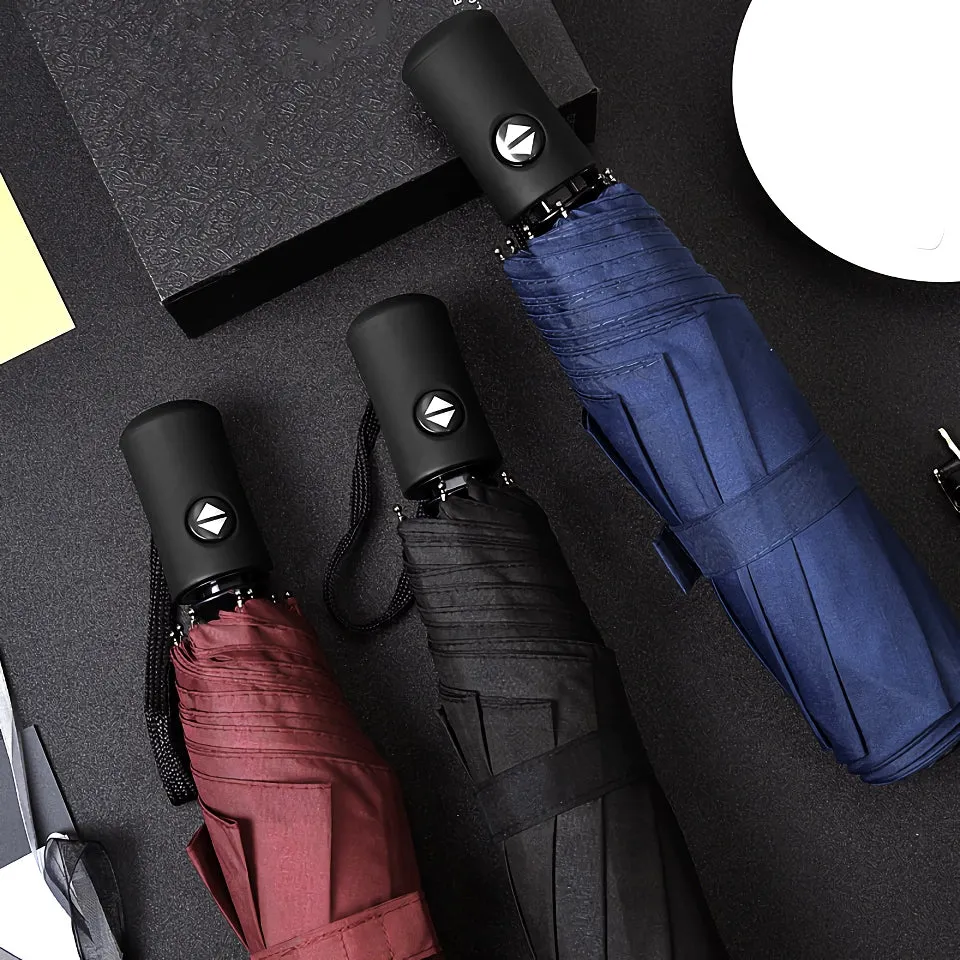Large Travel Umbrella - Heavy Duty Windproof & Waterproof, Fully Automatic Golf Umbrella, UPF50  UV Protection