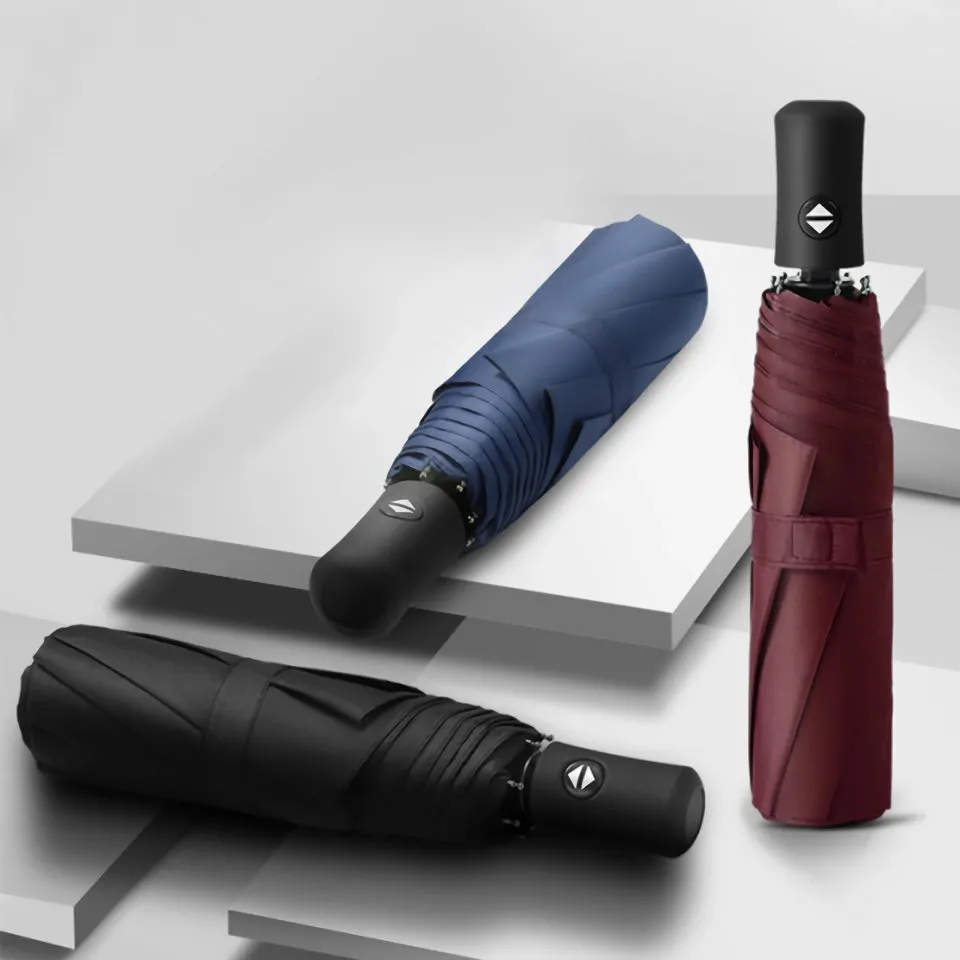 Large Travel Umbrella - Heavy Duty Windproof & Waterproof, Fully Automatic Golf Umbrella, UPF50  UV Protection