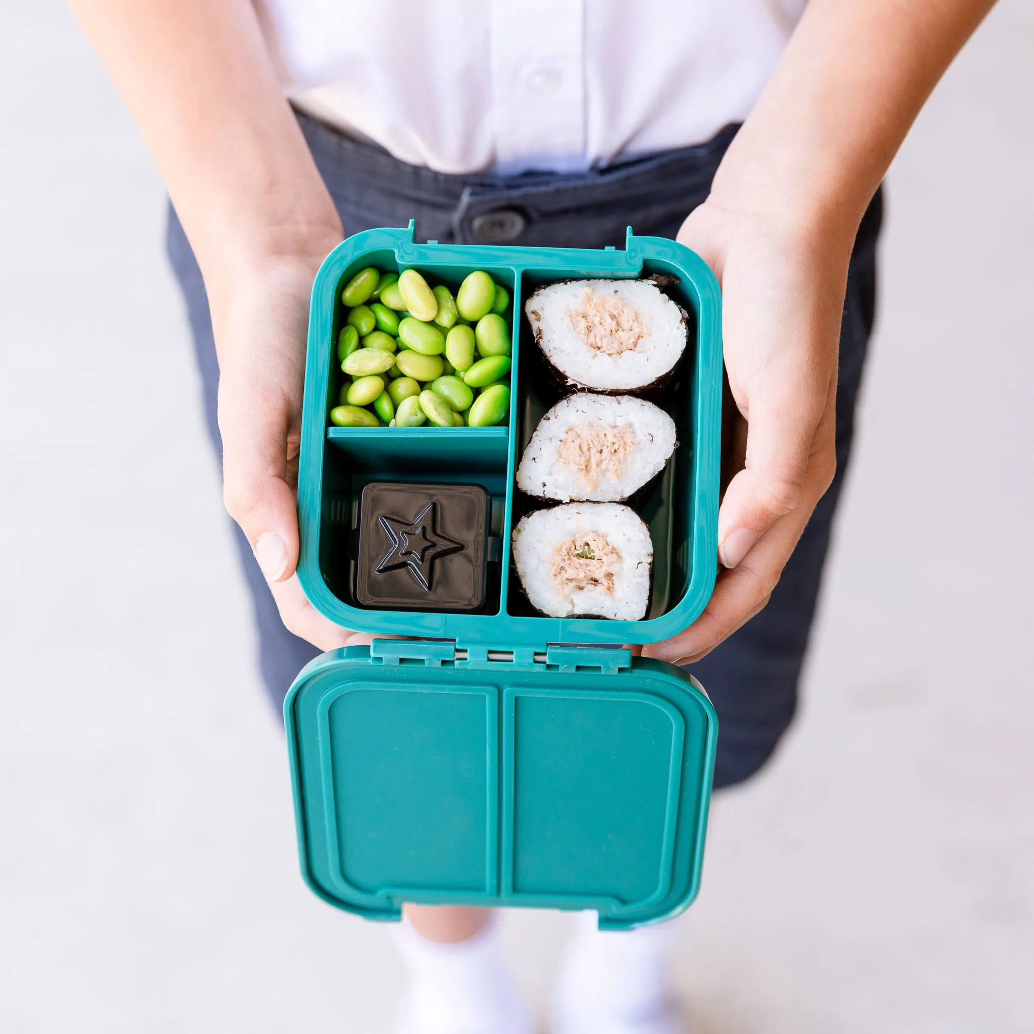 MontiiCo Bento Three & Two Lunch Box Bundle - Bonus Cups - Game On