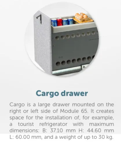 Moon Kitchen 2.0 Module 65 Without Cargo Drawer With Module 55 P