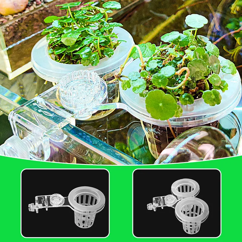 Multi-use Plant Hydroponic Transparent Clamp Basket