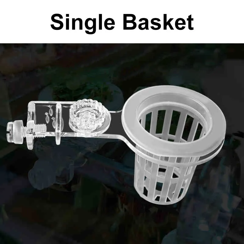 Multi-use Plant Hydroponic Transparent Clamp Basket