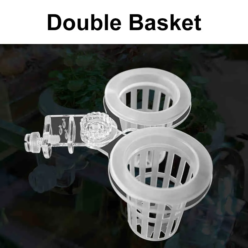 Multi-use Plant Hydroponic Transparent Clamp Basket