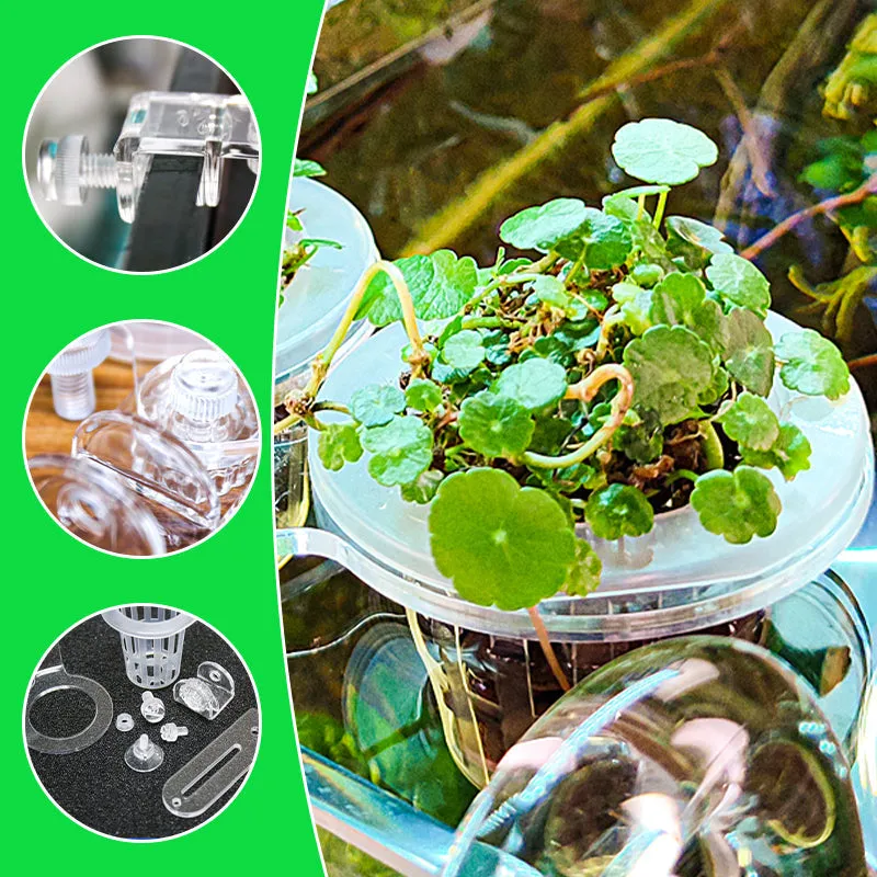 Multi-use Plant Hydroponic Transparent Clamp Basket