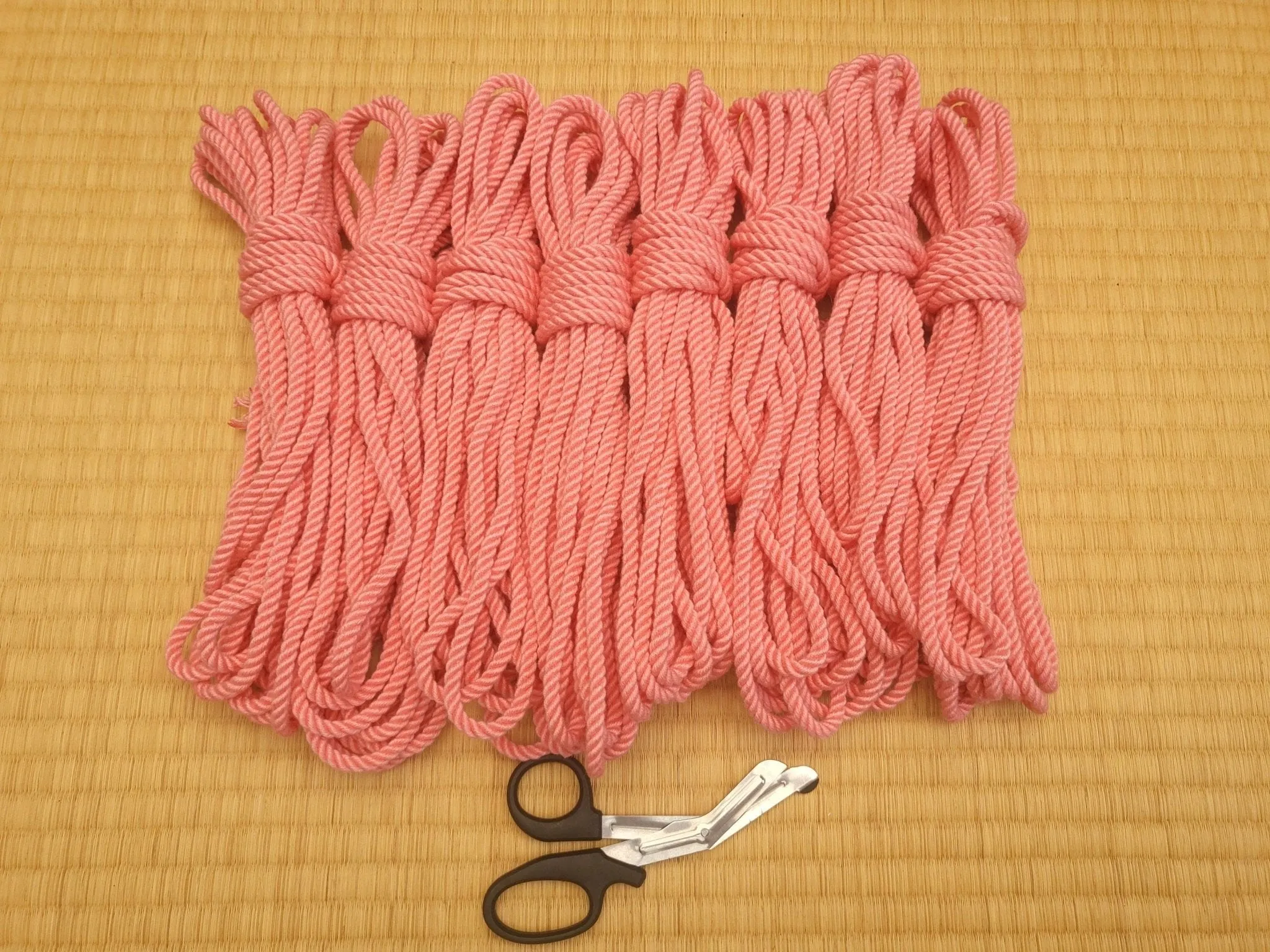 ‘Peach Melba’ Bondage Rope in Bamboo