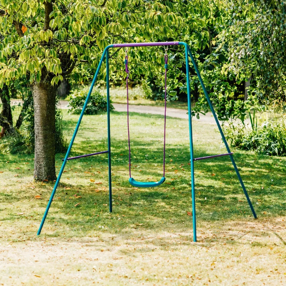 Plum Metal 2-in-1 Swing Set