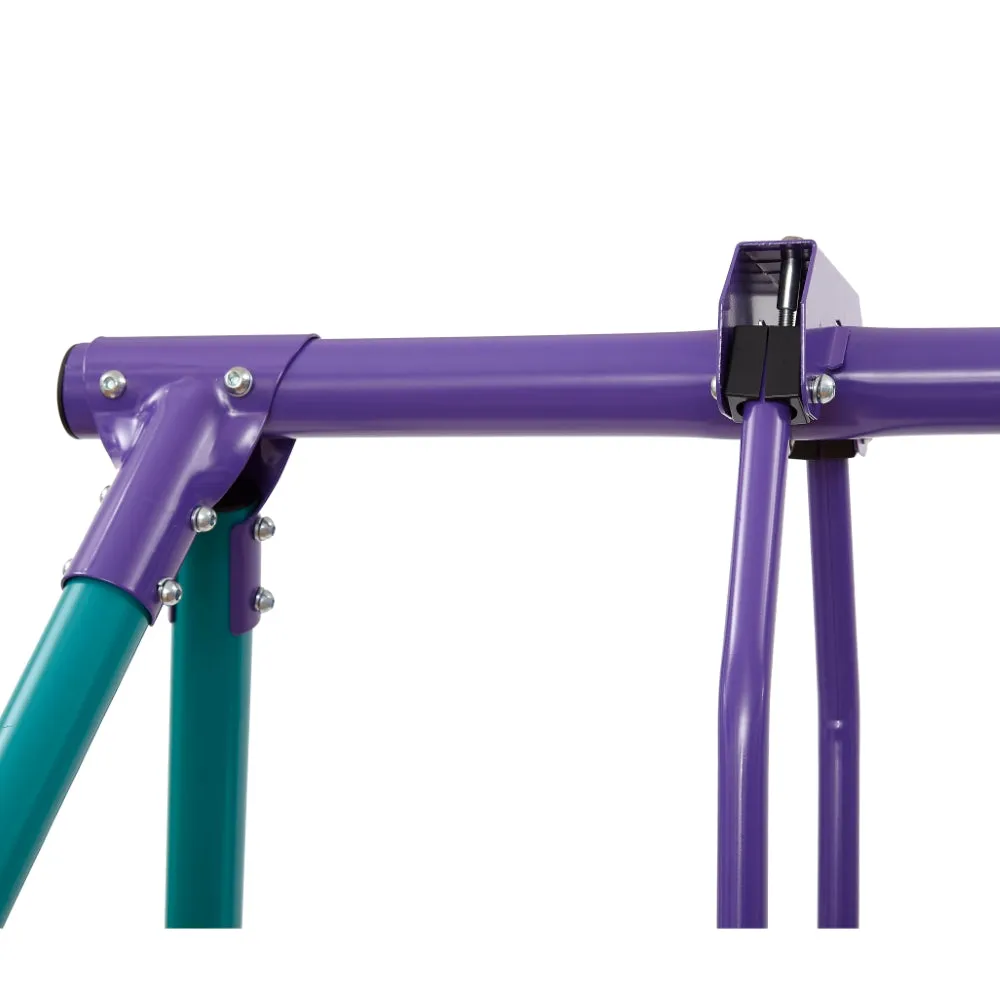 Plum Metal Jupiter Double Swing and Glider Set