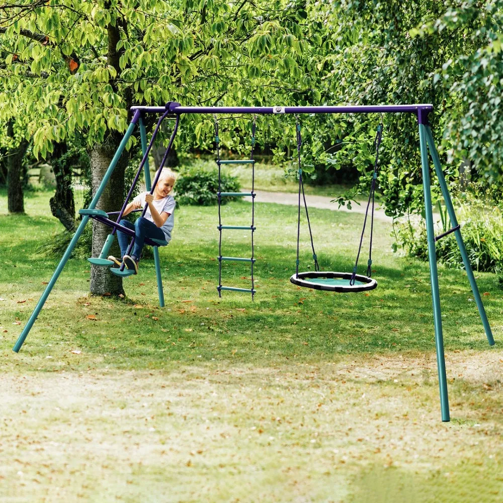 Plum Metal Multiplay Swing Set
