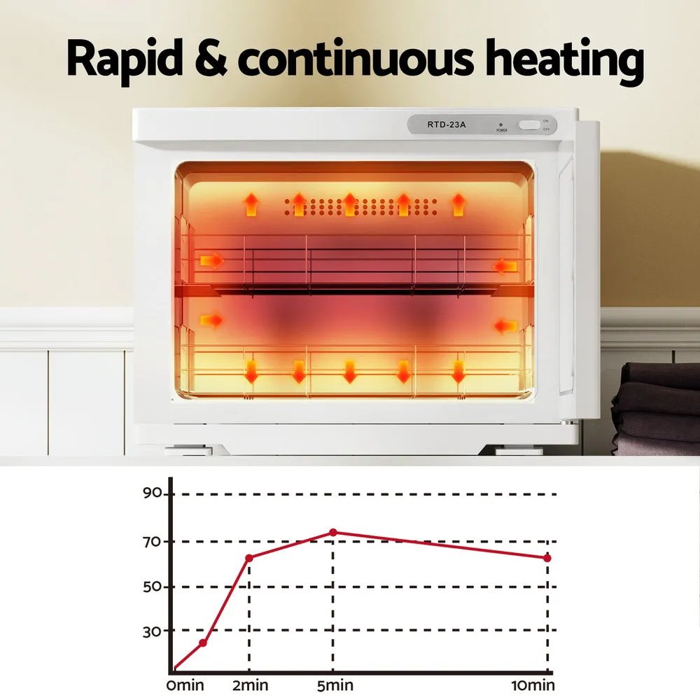 Rapid Heating 23L Towel Warmer UV Sterilizer - Devanti