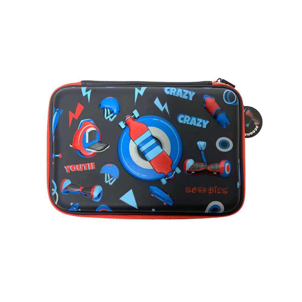 Scooboard Pencil Case | 3D Design | Quirky Colours | Multi-use Pouch