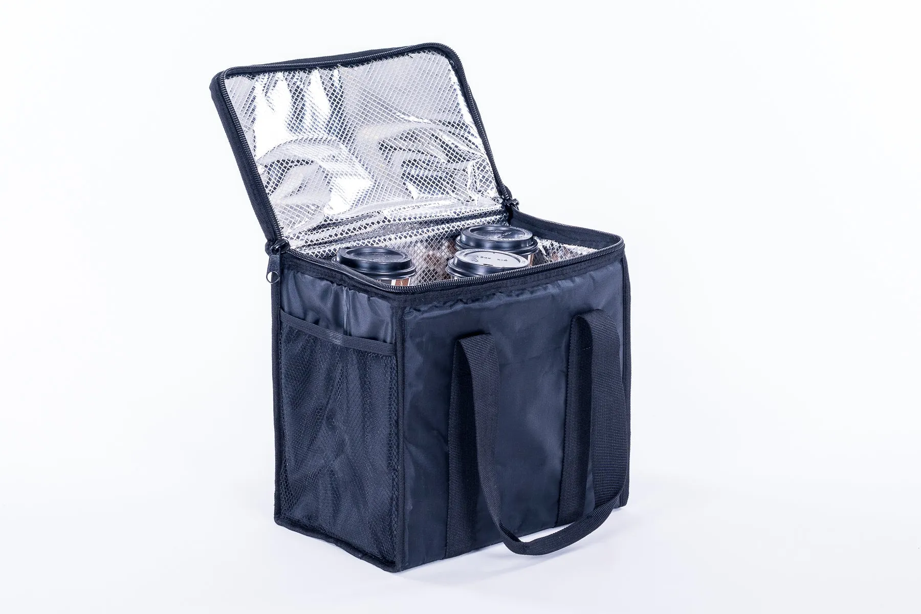 *T31CH6 Delivery Bag for Drinks - Hot or Cold Beverage Carrier with foam insert for 6 cups