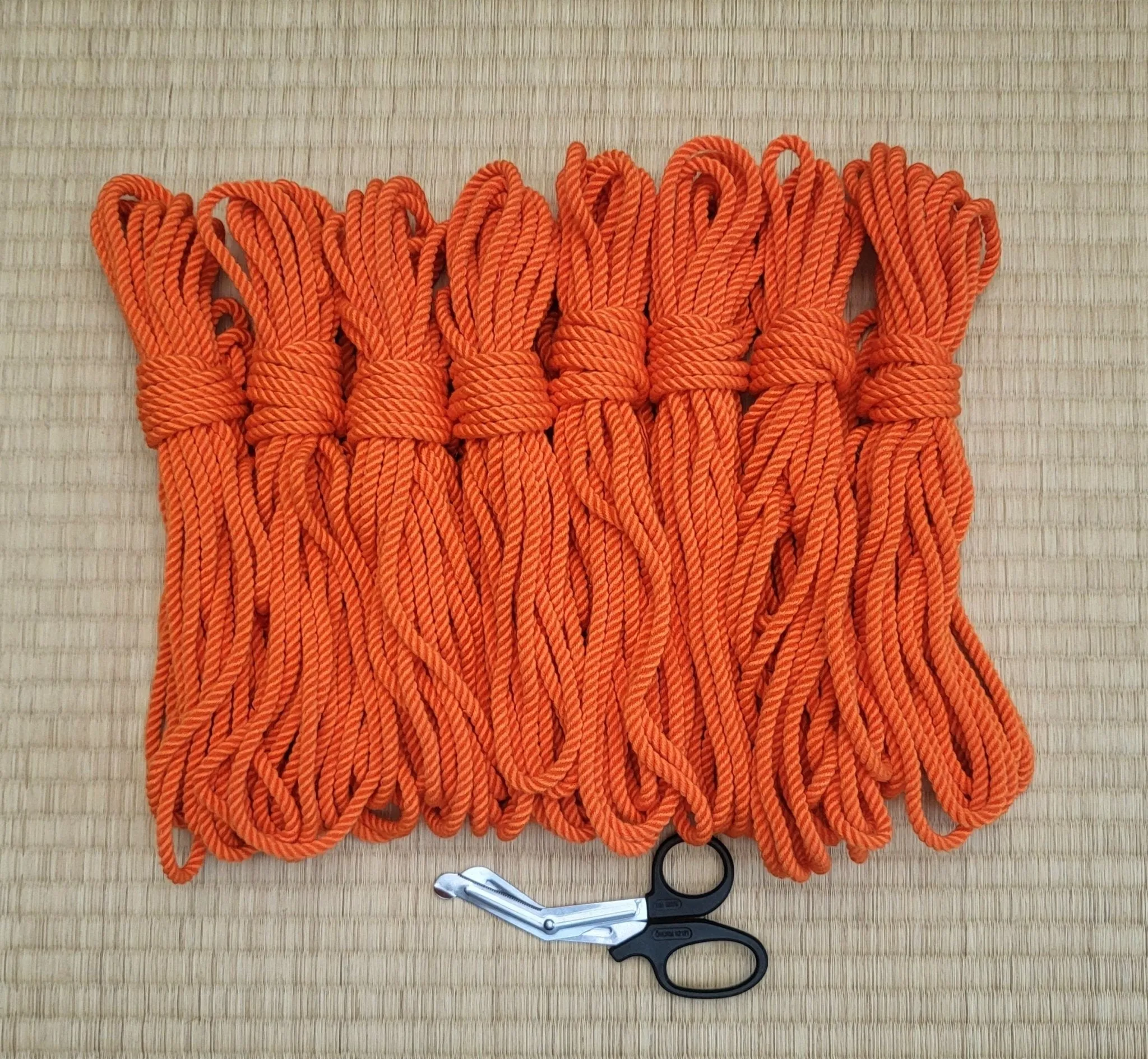 ‘Tangerine Dreams’. Bamboo bondage rope.