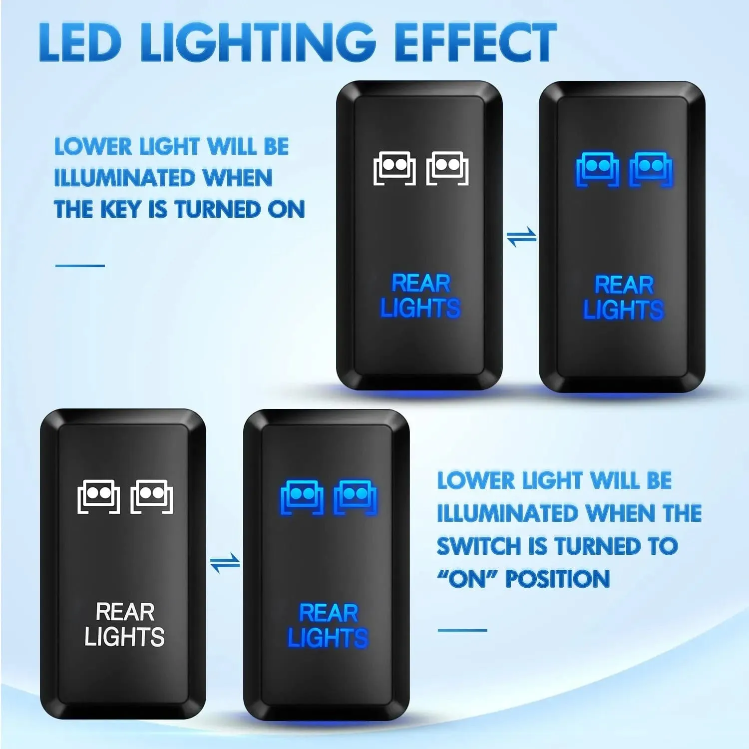 Toyota Rear Lights Push Button ON/Off Tall Switch