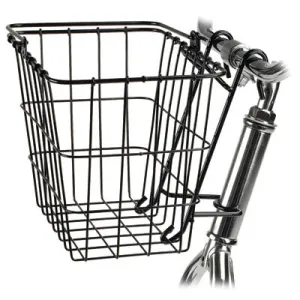 Wald Basket,Frnt,#114,Rmvbl,Wh White,11 3/4 X 8 X 9 #114 Quick Release Front Basket Wald Baskets