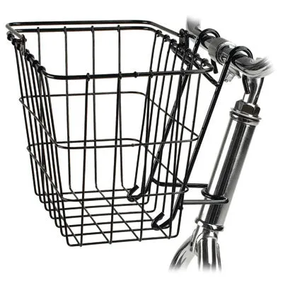 Wald Basket,Frnt,#114,Rmvbl,Wh White,11 3/4 X 8 X 9 #114 Quick Release Front Basket Wald Baskets