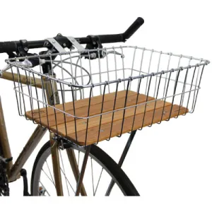 Wald Basket,Frnt,#139Ww,Sil 18 X 13 X 6,Wooden Platform #139Ww Woody Front Basket Wald Baskets