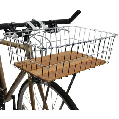 Wald Basket,Frnt,#139Ww,Sil 18 X 13 X 6,Wooden Platform #139Ww Woody Front Basket Wald Baskets