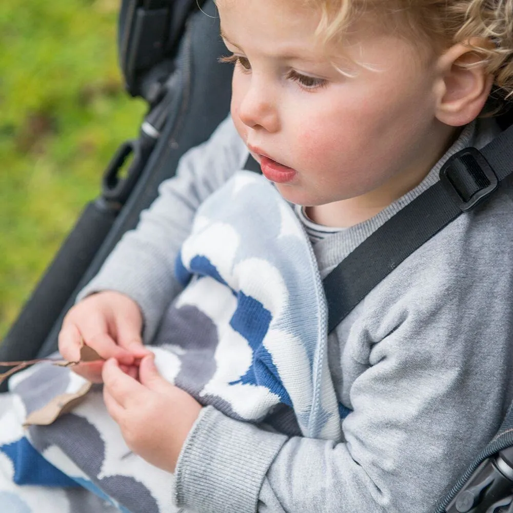 Weegoamigo Bamboo Knitted Baby Blanket - RicRac Freddy